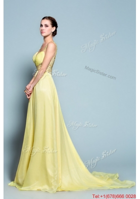 Perfect Empire Straps Prom Dresses with Beading