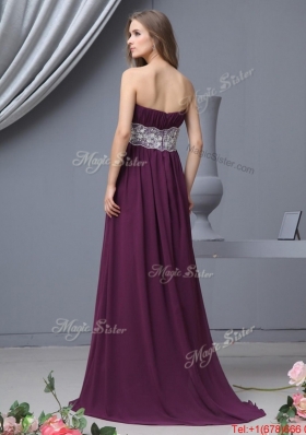 Perfect Strapless Laced Prom Dresses with Brush Train