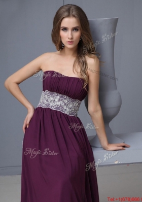 Perfect Strapless Laced Prom Dresses with Brush Train