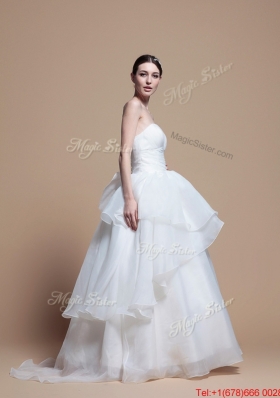 Great Designer Ball Gown Sweetheart Wedding Dresses with Ruching