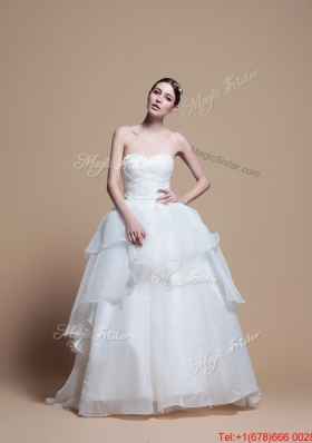 Great Designer Ball Gown Sweetheart Wedding Dresses with Ruching