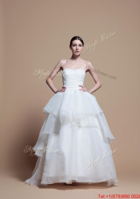 Great Designer Ball Gown Sweetheart Wedding Dresses with Ruching