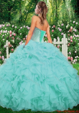 New Arrivals Sweetheart Champange Sweet 16 Dresses with Beading