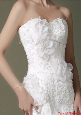 Perfect Brand New Beading Lace Wedding Dresses with Court Train