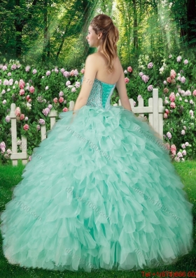 Pretty Ball Gowns Beading and Ruffles Sweet 16 Dresses