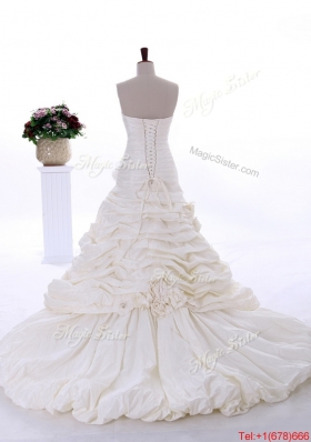 Pretty Most Popular A Line Strapless Wedding Dresses