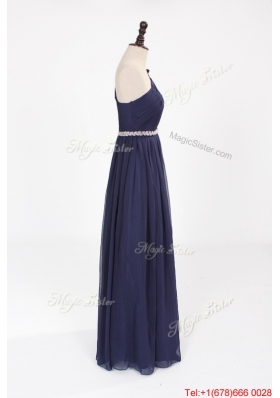 Vintage Empire Asymmetrical Beaded Prom Dresses with Belt