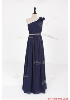 Vintage Empire Asymmetrical Beaded Prom Dresses with Belt