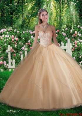 Elegant A Line Sweetheart Beading Quinceanera Dresses for 2016