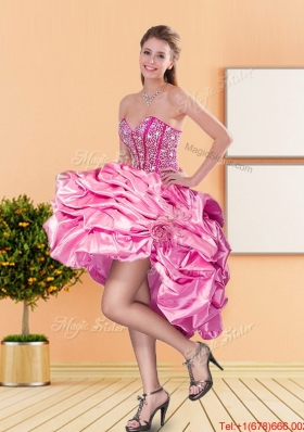 Fashionable Beading and Pick Ups Sweetheart Quinceanera Dresses for 2015 Spring