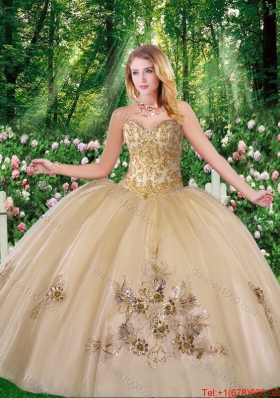 Perfect Ball Gown Beading Quinceanera Dresses with for all