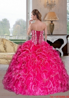 Elegant Sweetheart Ball Gown Quinceanera Dresses with Beading and Ruffles