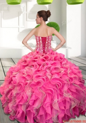 New Style Sweetheart Quinceanera Dresses with Beading and Ruffles