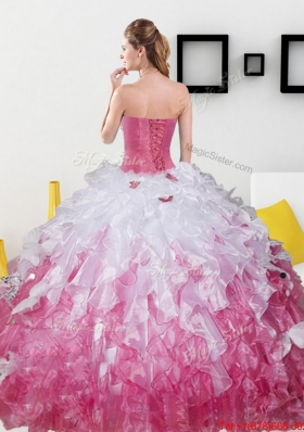 2015 Top Seller Sweetheart Quinceanera Dresses with Beading and Ruffles
