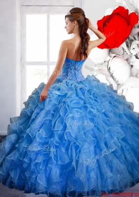 Elegant Ball Gown Quinceanera Dress with Ruffles and Appliques