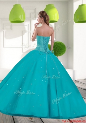 Suitable Sweetheart 2015 Quinceanera Dress with Beading and Appliques