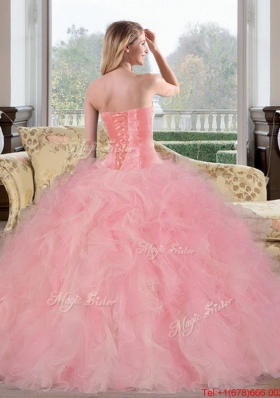 2015 Exquisite Sweetheart Multi Color Quinceanera Dresses with Beading and Ruffles