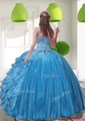 2015 Most Popular Sweetheart Quinceanera Dresses with Beading and Ruffles