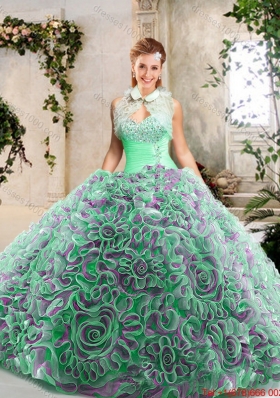 2016 Classical Sweetheart Quinceanera Dresses with Beading and Ruffles