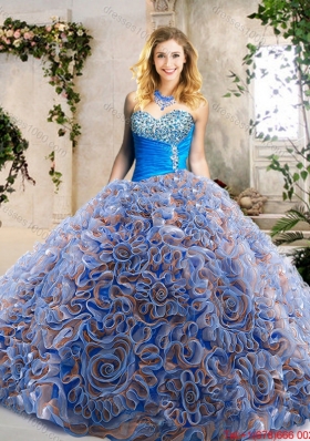 2016 Classical Sweetheart Quinceanera Dresses with Beading and Ruffles