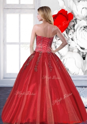 Fashionable 2015 Affordable Quinceanera Dresses with Beading and Appliques