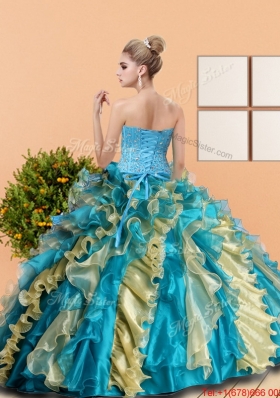 New Style Sweetheart Quinceanera Dress with Beading and Ruffles