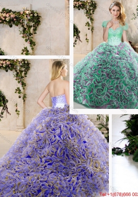 New Style Sweetheart Quinceanera Dresses with Beading and Ruffles