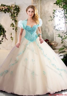 Beautiful Sweetheart Quinceanera Dresses with Appliques