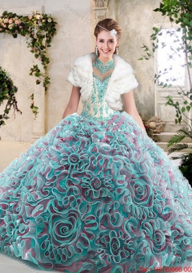 New Arrivals Halter Top Quinceanera Dresses with Appliques