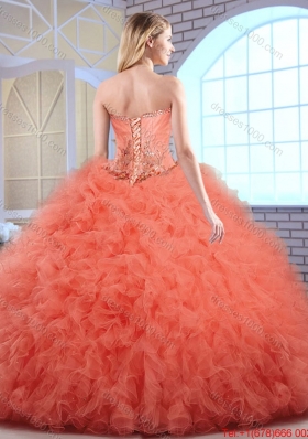 2016 Cheap Appliques and Ruffles Quinceanera Gowns with Sweetheart