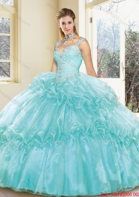 2016 Luxurious Zipper Up Quinceanera Dresses with Beading