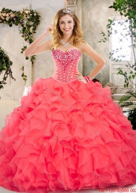 Beautiful Beading and Ruffles Sweet 16 Dresses for 2016