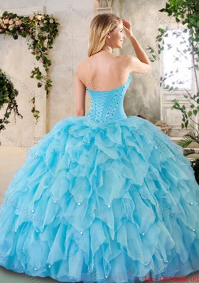 Elegant Yellow Quinceanera Dresses with Beading and Ruffles