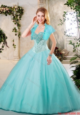 Exquisite Sweetheart Quinceanera Dresses with Beading