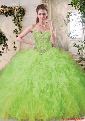 Modest Sweetheart Sweet 16 Dresses with Appliques and Ruffles