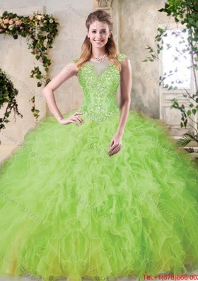 Modest Sweetheart Sweet 16 Dresses with Appliques and Ruffles