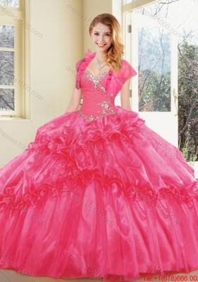 New Arrivals Straps Quinceanera Dresses with Beading and Ruffles