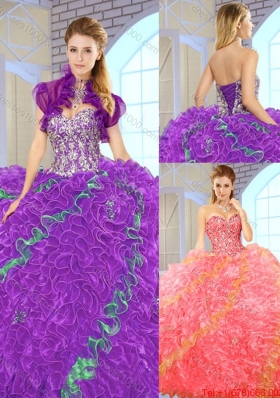 2015 Fall Beautiful Multi Color Quinceanera Dresses with Sweetheart