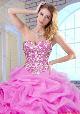 2016 Best Selling Beading and Ruffles Quinceanera Dresses in Blue