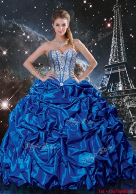 2016 Summer Beautiful Sweetheart Detachable Quinceanera Dresses with Beading and Pick Ups