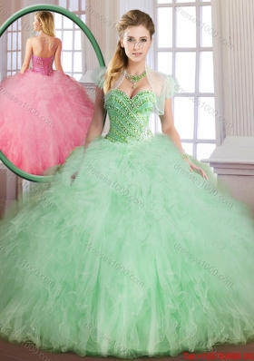 Classical Sweetheart Quinceanera Gowns with Beading and Ruffles