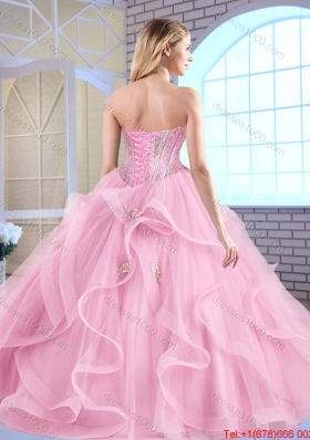 Elegant Sweetheart Lace Up Quinceanera Dresses with Beading