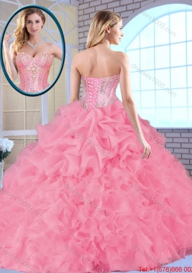Fashionable Exclusive Sweetheart Quinceanera Dresses Beading and Ruffles