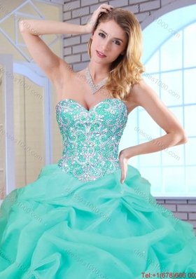 Hot Sale Beading and Ruffles Quinceanera Gowns with Lace Up