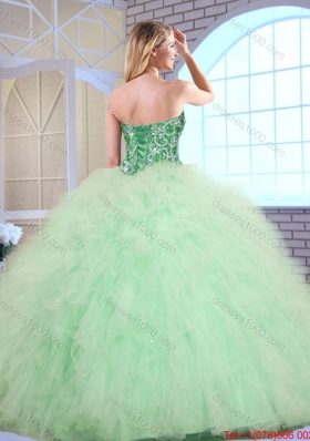 Perfect Sweetheart Quinceanera Gowns with Beading and Ruffles