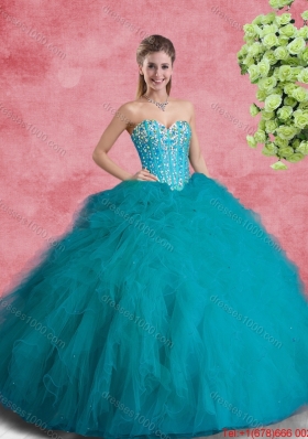 Classical Beaded Sweetheart Quinceanera Dresses with Ruffles