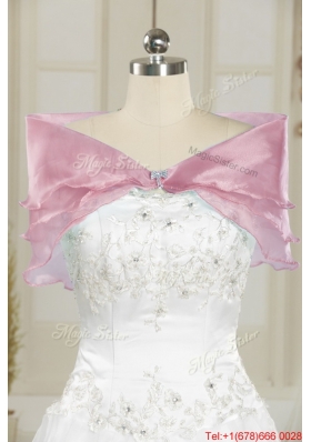 Dynamic High Low Beading and Ruffles 2015 Dama Dress