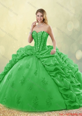 Elegant Spring Detachable Quinceanera Dresses with Beading and Appliques