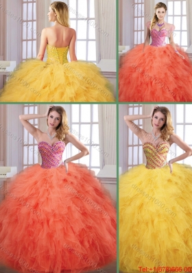 New Arrivals Fall Sweetheart Quinceanera Dresses with Floor Length