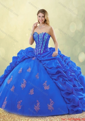 New Style Sweetheart Detachable Quinceanera Gowns with Beading and Appliques